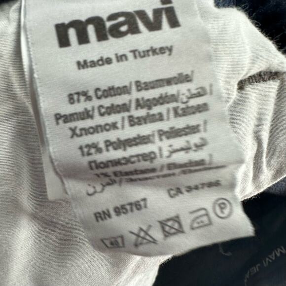 Mavi Matt Relaxed Straight Jeans 30 x 30‎ Stretch Dark Wash - Picture 10 of 14